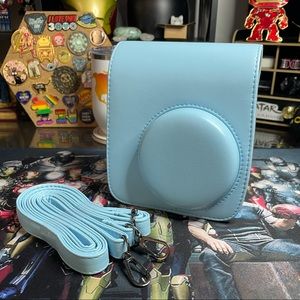 NWOT Blue Instax Leather Camera Bag New Mini 9 & 7